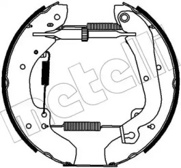 Комлект тормозных накладок METELLI 51-0376