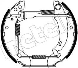 Комлект тормозных накладок METELLI 51-0392