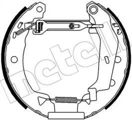 Комлект тормозных накладок METELLI 51-0402