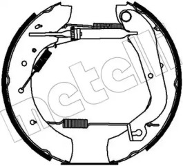 Комлект тормозных накладок METELLI 51-0407