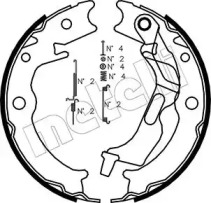 Комлект тормозных накладок METELLI 53-0052K