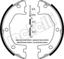 Комлект тормозных накладок METELLI 53-0077K