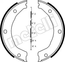 Комлект тормозных накладок METELLI 53-0145K