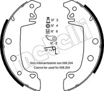 Комлект тормозных накладок METELLI 53-0324K