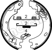 Комлект тормозных накладок METELLI 53-0375