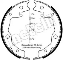 Комлект тормозных накладок METELLI 53-0450K