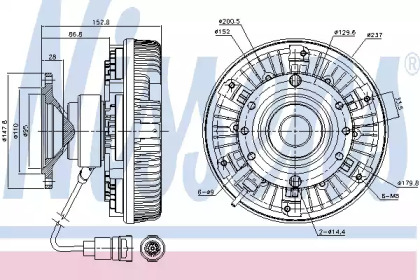 Сцепление NISSENS 86028