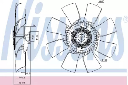 Вентилятор NISSENS 86041