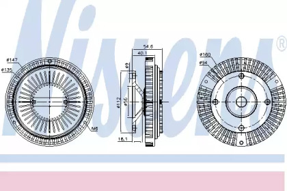 Сцепление NISSENS 86044