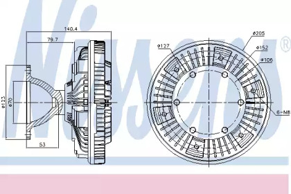 Сцепление NISSENS 86069