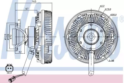 Сцепление NISSENS 86106