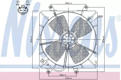 Вентилятор NISSENS 85000