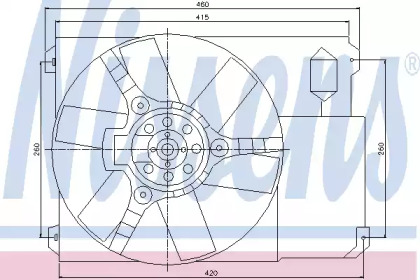 Вентилятор NISSENS 85021