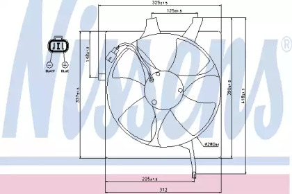 Вентилятор NISSENS 85047