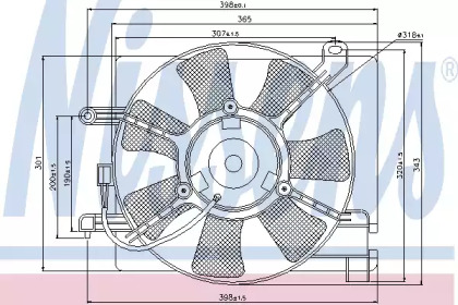 Вентилятор NISSENS 85060