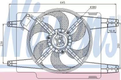 Вентилятор NISSENS 85108