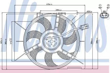 Вентилятор NISSENS 85182