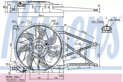 Вентилятор NISSENS 85185