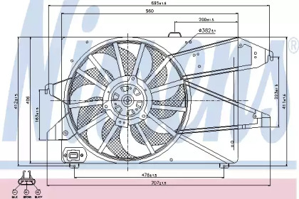 Вентилятор NISSENS 85191