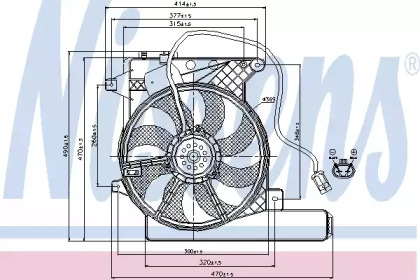 Вентилятор NISSENS 85203