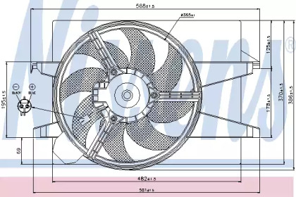 Вентилятор NISSENS 85583