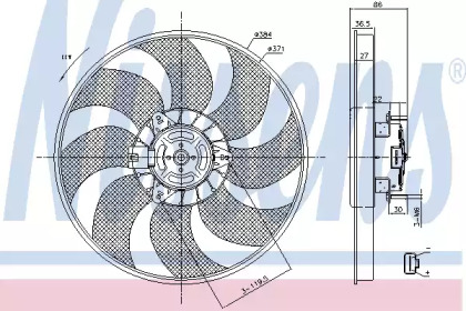 Вентилятор NISSENS 85779