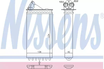 Теплообменник NISSENS 72655