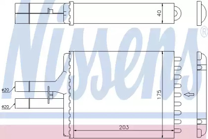 Теплообменник NISSENS 72656