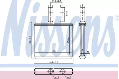 Теплообменник NISSENS 76504