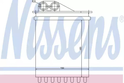 Теплообменник NISSENS 72040