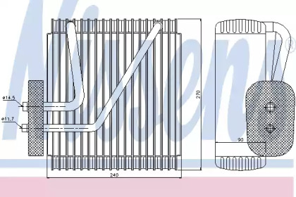 Испаритель NISSENS 92161