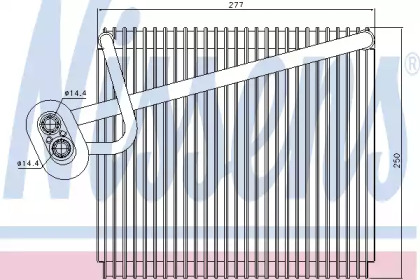 Испаритель NISSENS 92289