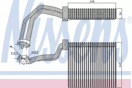 Испаритель NISSENS 92293