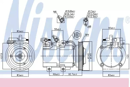 Компрессор NISSENS 890182