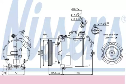 Компрессор NISSENS 89027