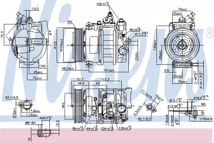 Компрессор NISSENS 890322