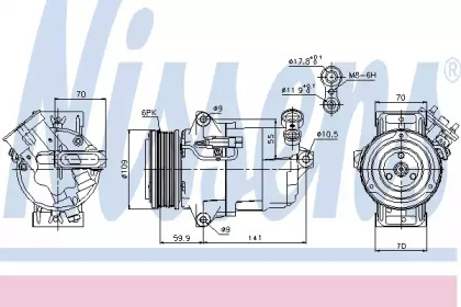 Компрессор NISSENS 89041