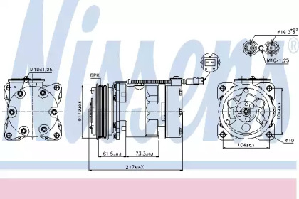 Компрессор NISSENS 89056