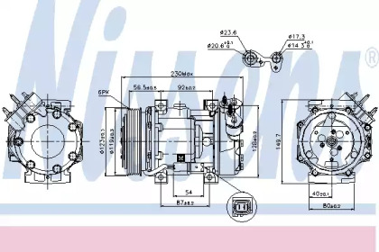 Компрессор NISSENS 89076