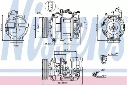 Компрессор NISSENS 89091