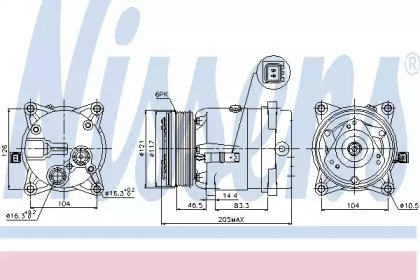 Компрессор NISSENS 89122