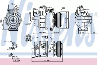 Компрессор NISSENS 89208