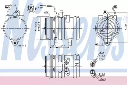 Компрессор NISSENS 89261