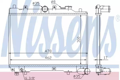 Теплообменник NISSENS 62512