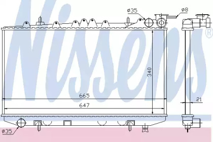 Теплообменник NISSENS 62421