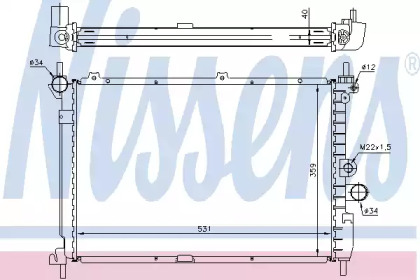 Теплообменник NISSENS 63278A