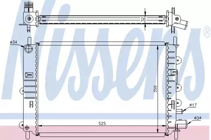 Теплообменник NISSENS 62217A