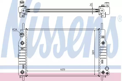 Теплообменник NISSENS 62105