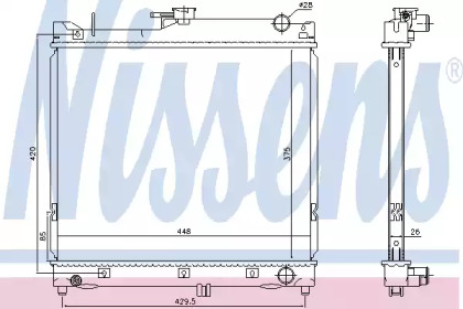 Теплообменник NISSENS 64162