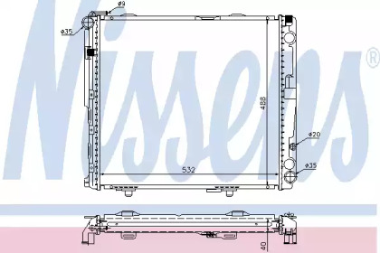 Теплообменник NISSENS 62696A